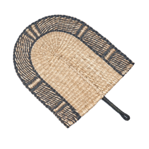 Patterned Seagrass Fan Wall Hanging Decor