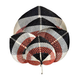 Woven Bamboo Hand Fan Wall Hanging Decor Set