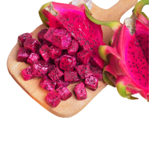 Diced Red Dragon Fruit