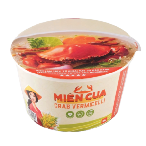 Instant Glass Noodles Artificial Crab Flavor-Bowl
