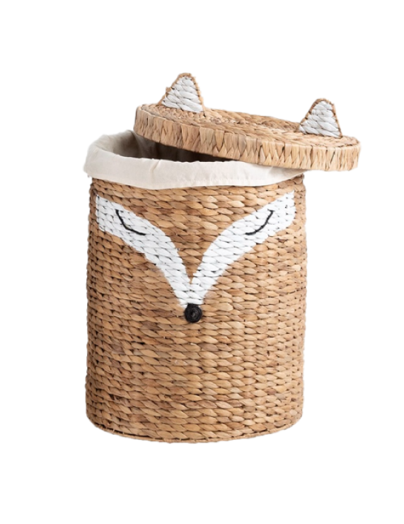 Animal Water Hyacinth Laundry, Storage Basket