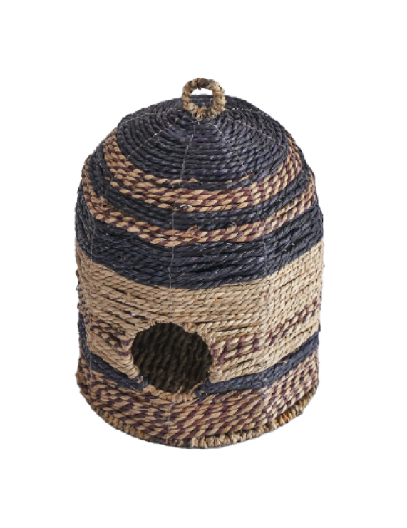 Colored Patterned Seagrass Lantern Wholesales