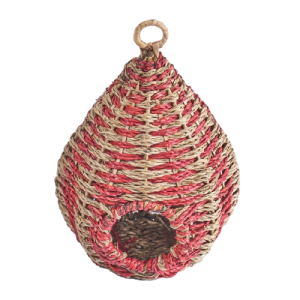 Colored Waterdrop Seagrass Lantern Home Decor