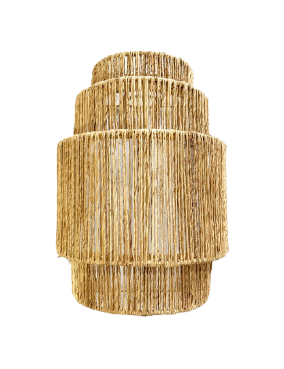 Jute Wall Light Lamp Shade Home Decor