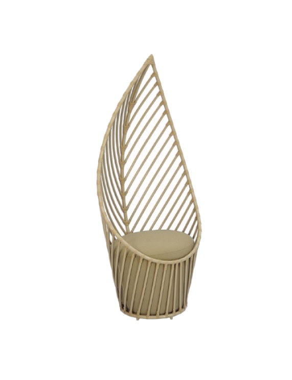 Leaf Shaped Rattan Chair
