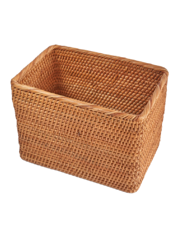 Rectangular Wicker Rattan Storage Basket
