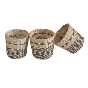 Ribbon-tied Seagrass Storage Gift Box with Lid