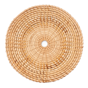 Round Patterned Wicker Rattan Placemat
