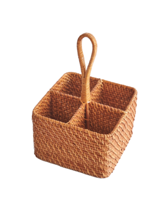 Square Bamboo Kitchen Storage Rack