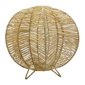 Star Raffia Palm Table, Floor Lamp Home Decor