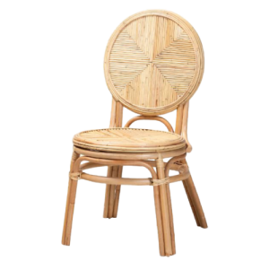 Vintage Painted Rattan Chair