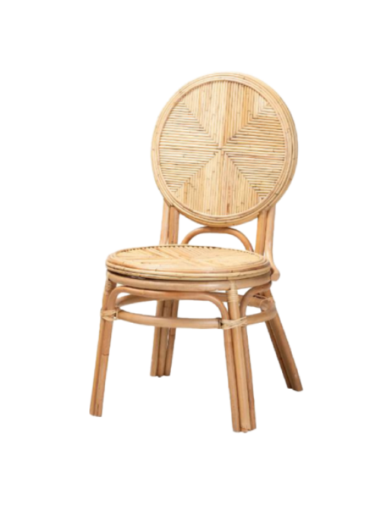 Vintage Painted Rattan Chair