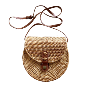 Wicker Woven Rattan Fashion Crossbody Bag