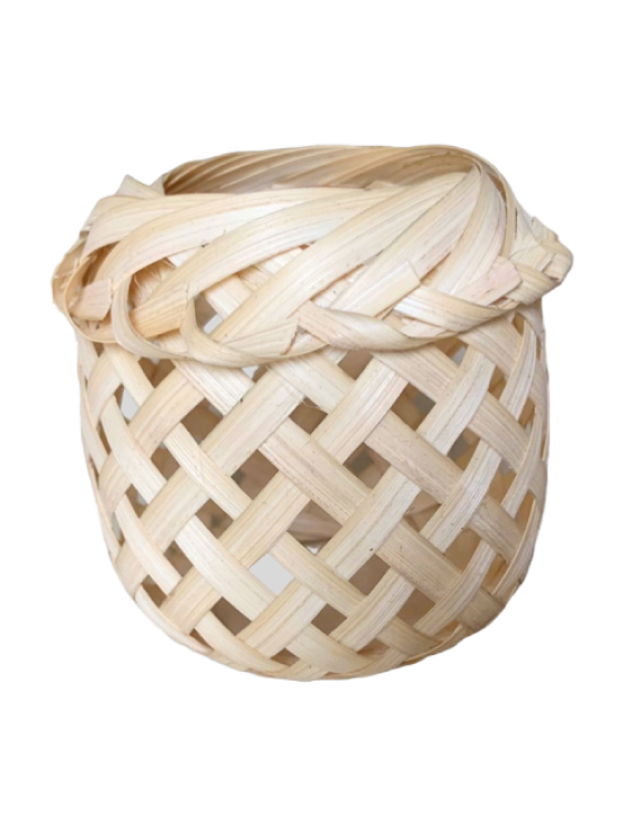 Woven Mini Bamboo Lampshade Windows Table Decor