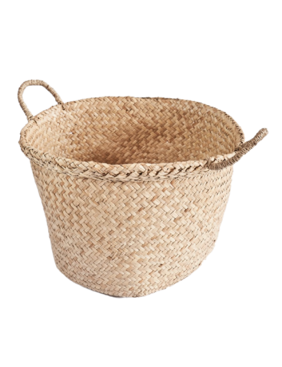 Woven Seagrass Laundry, Storage Basket
