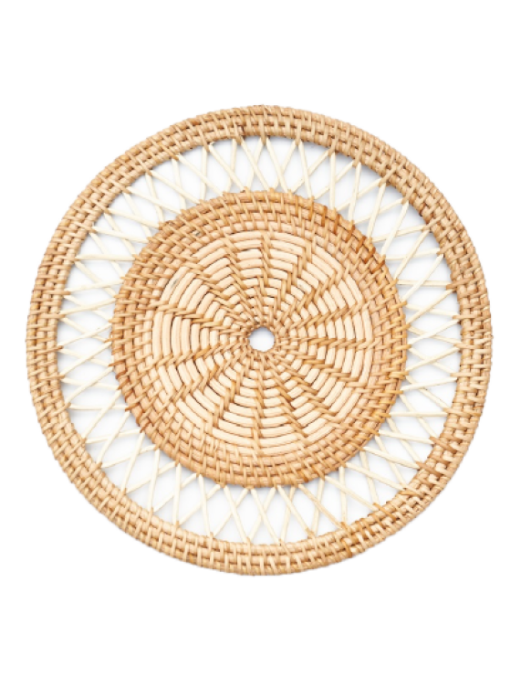 Woven Wicker Rattan Placemat, Dinnerware