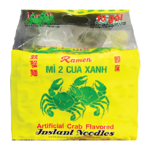 Instant Ramen Noodles Artificial Green Crab Flavor