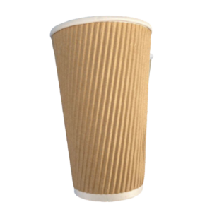 Kraft Ripple Paper Cup 16oz