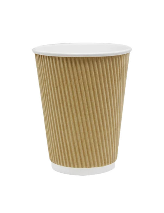 Kraft Ripple Paper Cup 8oz