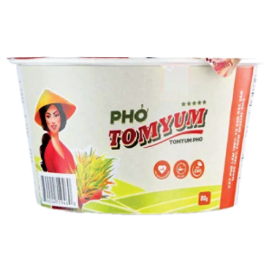 Instant Pho Rice Noodles Artificial Tom Yum Flavor-Bowl