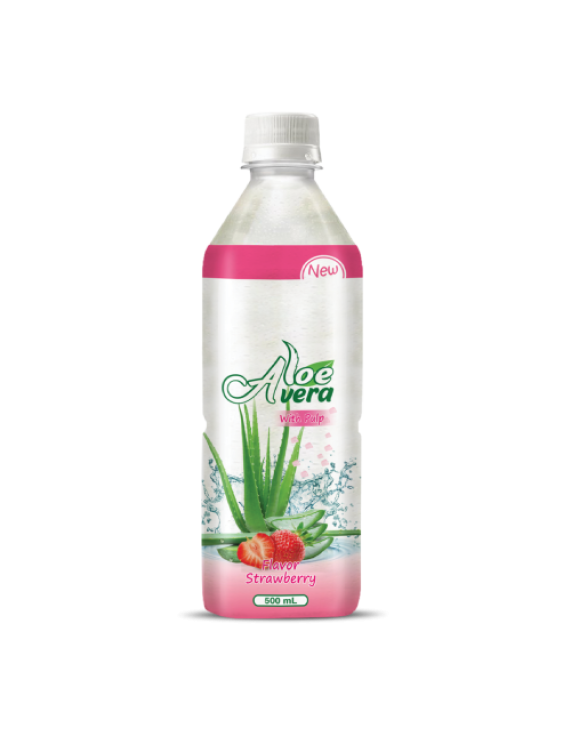 Aloe Vera with Pulp Flavor Strawberry