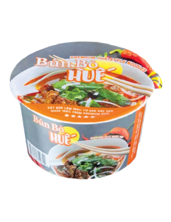 Instant Rice Noodles Artificial Hue-Style Broth Flavor-Bowl