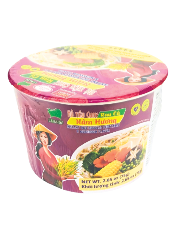 Instant Rice Noodles Vegetables & Mushroom Flavor-Bowl